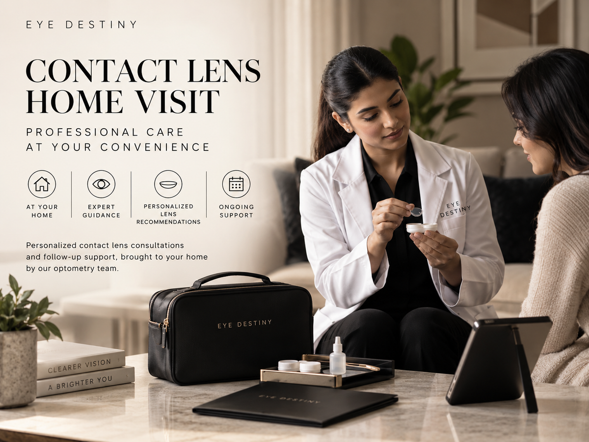 Contact lens Home visit